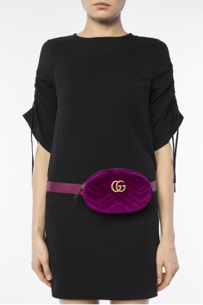 'gg marmont' velvet belt bag, zdjęcie 2 'gg marmont' velvet belt bag od Gucci